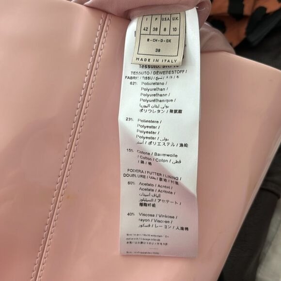 Emilio Pucci Patent Leather Mini Skirt Pink - Picture 9 of 15